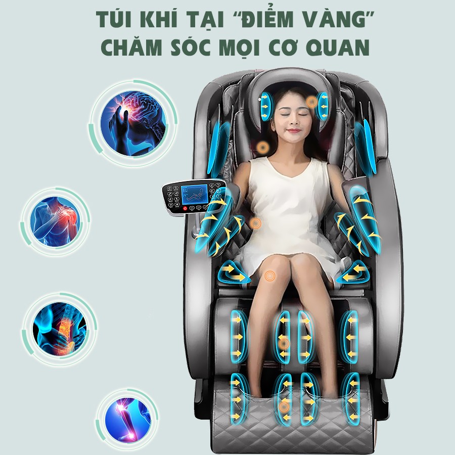 Ghế massage toàn thân OKACHI LUXURY Star JP-I9 (xanh)